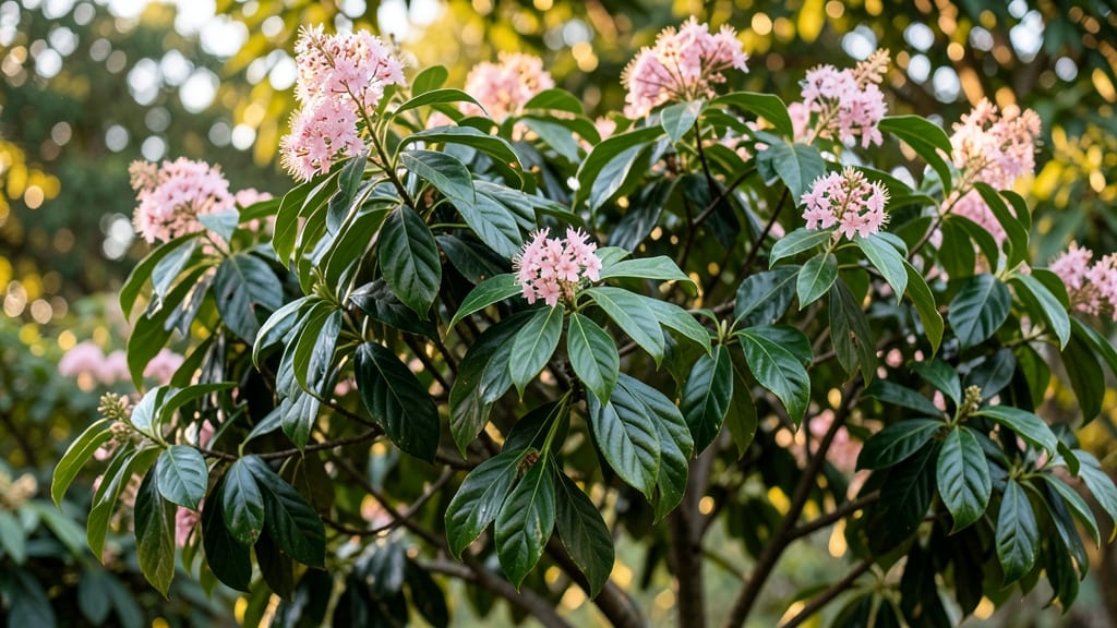 Heavenly Bamboo Pink Flowering Tree