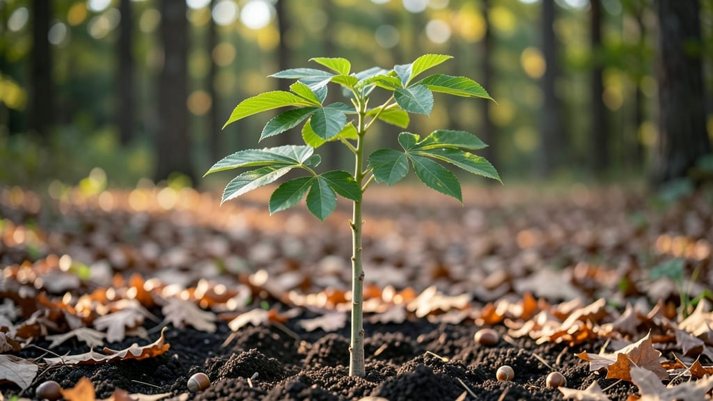 Hickory Tree Seedling: Cold-Stratified Sprouting for Faster Growth