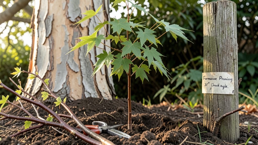 Formative Pruning for Newly Planted Trees