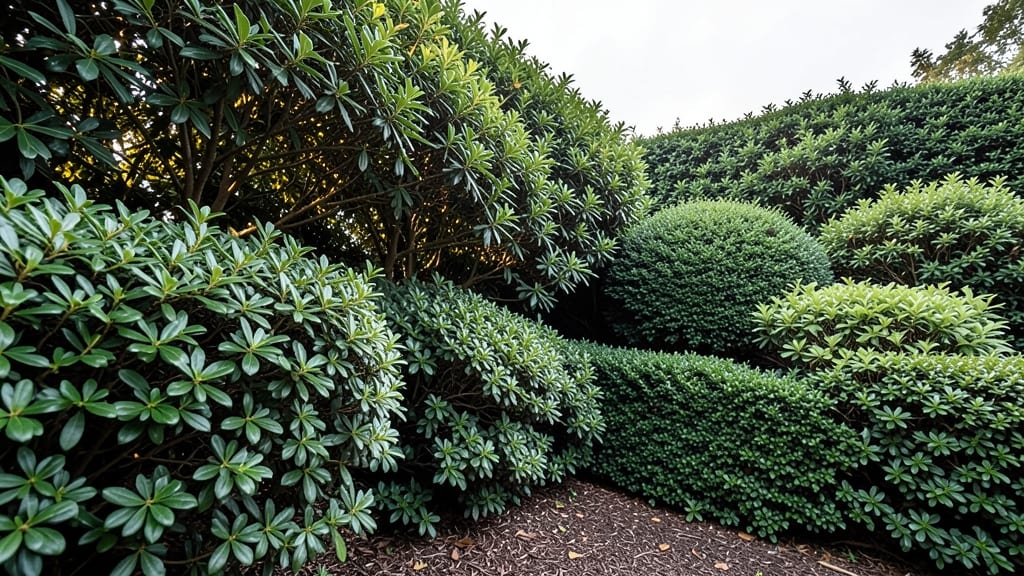 Native Evergreen Shrub Berms