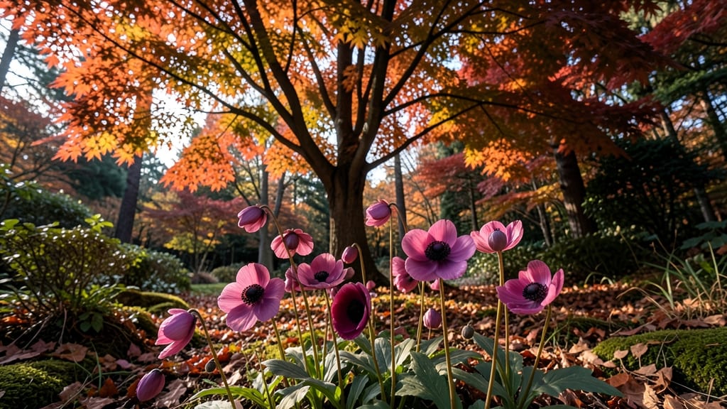 Japanese Anemones for Late-Season Bloom