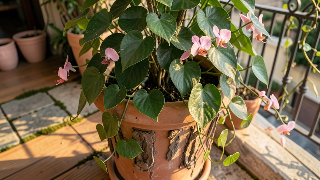Pink Heartleaf Philodendron Tree