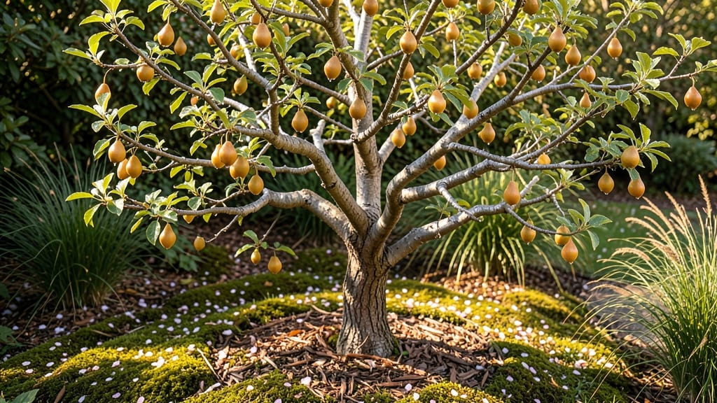 Japanese Pear Trees With Unique Shapes