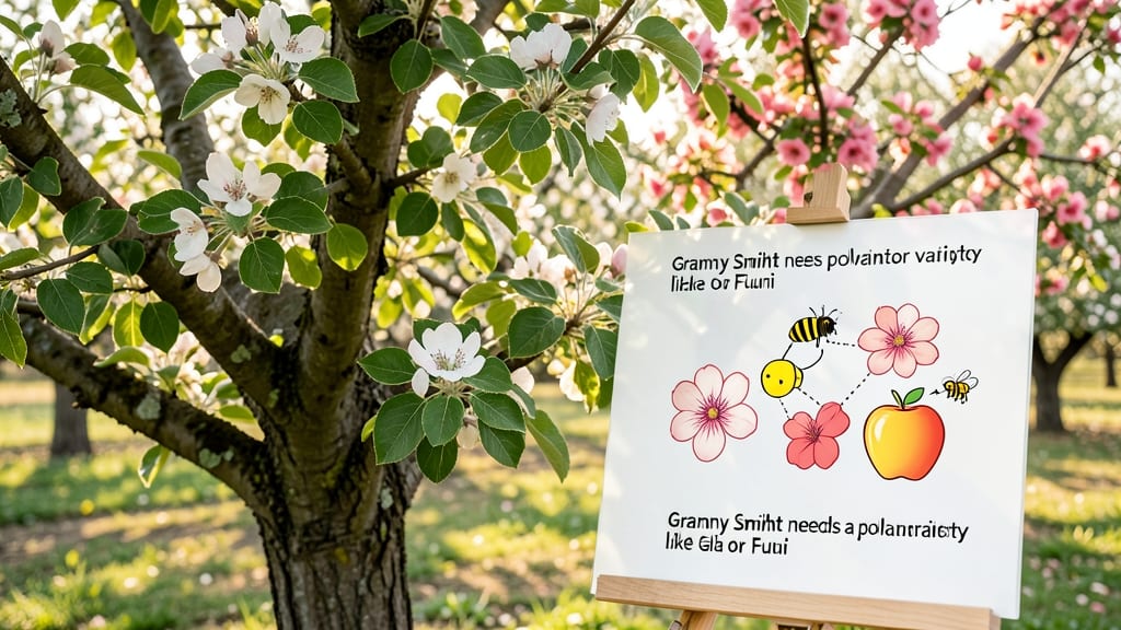 Granny Smith Apple Tree Pollination Chart: Cross-Compatibility Guide by Variety