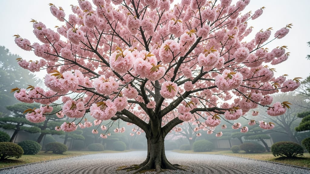 Japanese Cherry Tree 'Shirofugen'