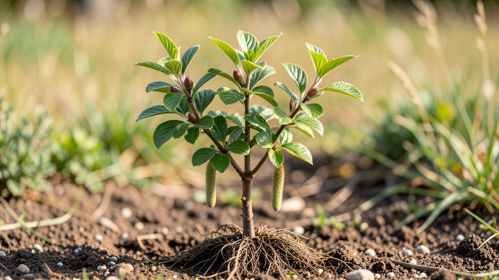 Hazelnut Tree Sprout: Cold-Stratified Germination in 8 Weeks