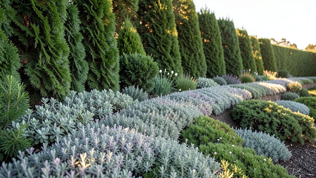 Privacy Tree Berm with Underplanting