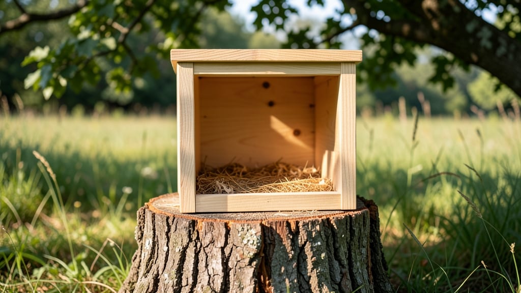 Open-Fronted Bluebird Stump Nest Box