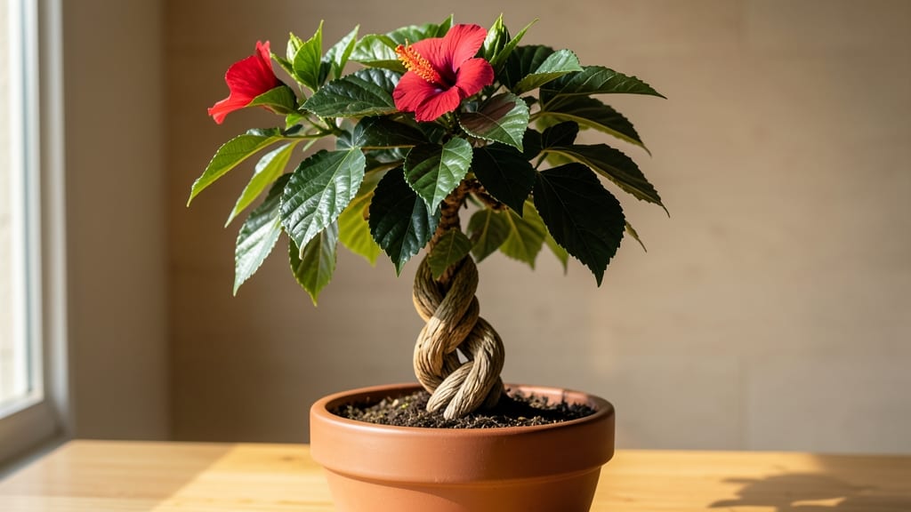 Hibiscus Braided Tree Indoor: Dwarf Variety Care for Compact Elegance