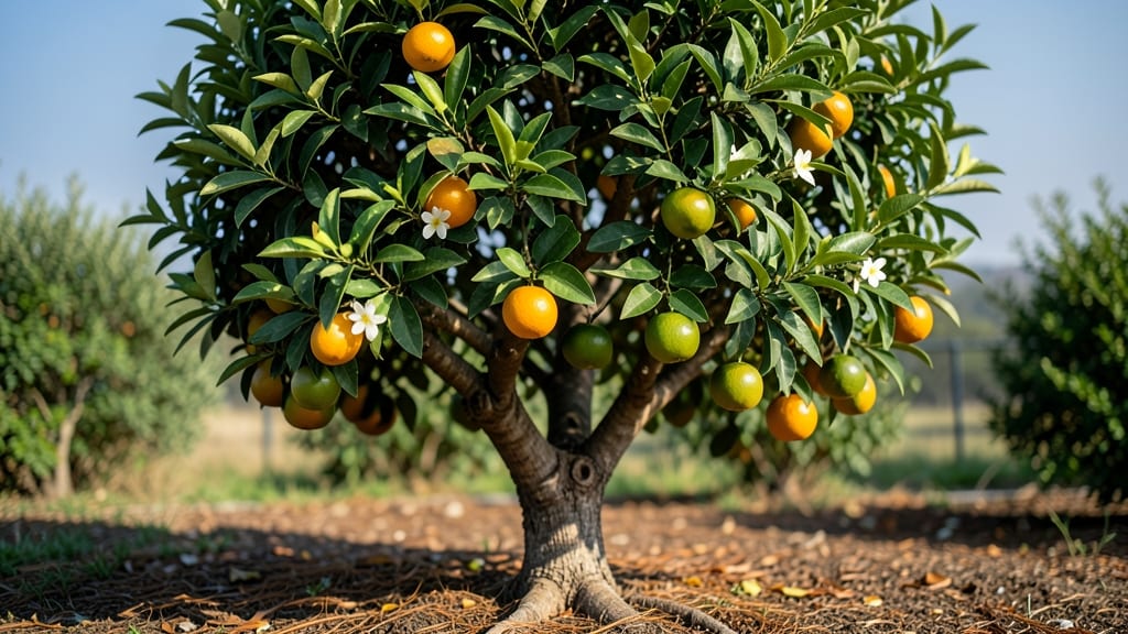 Palm Tree With Orange Balls: Year-Round Colorful Foliage Trick