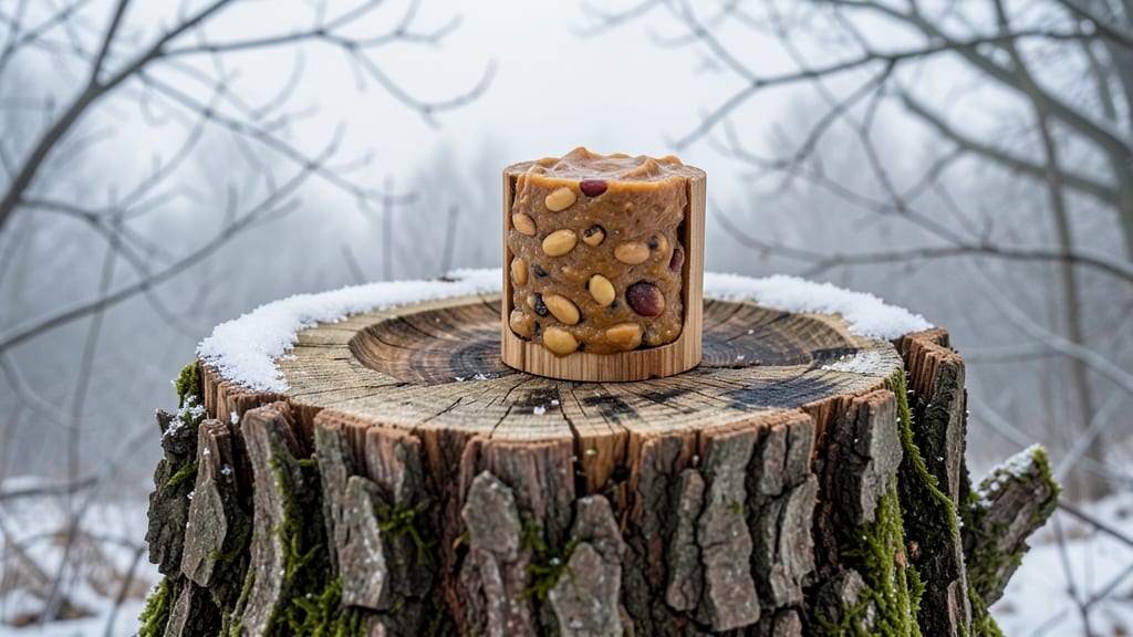 Miniature Stump Suet Feeder with Perches