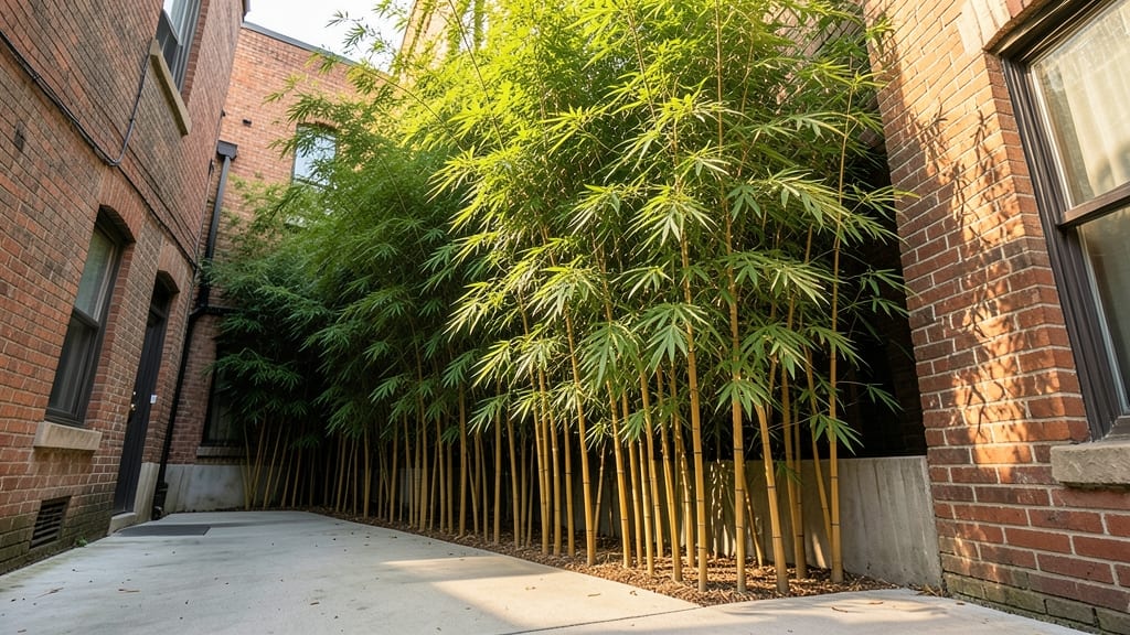Fast-Growing Bamboo Privacy Berm