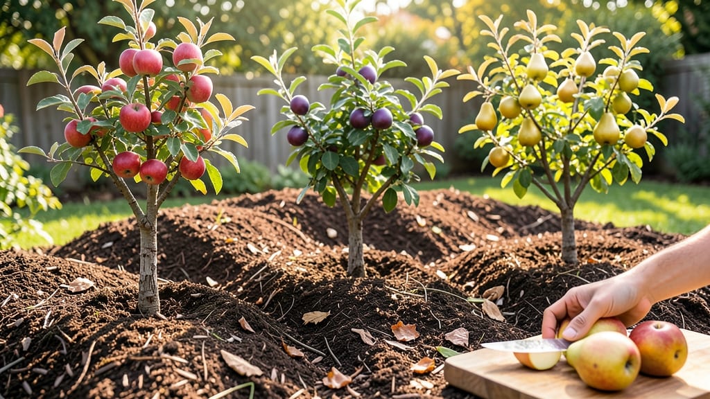 Fruit Tree Privacy Berm