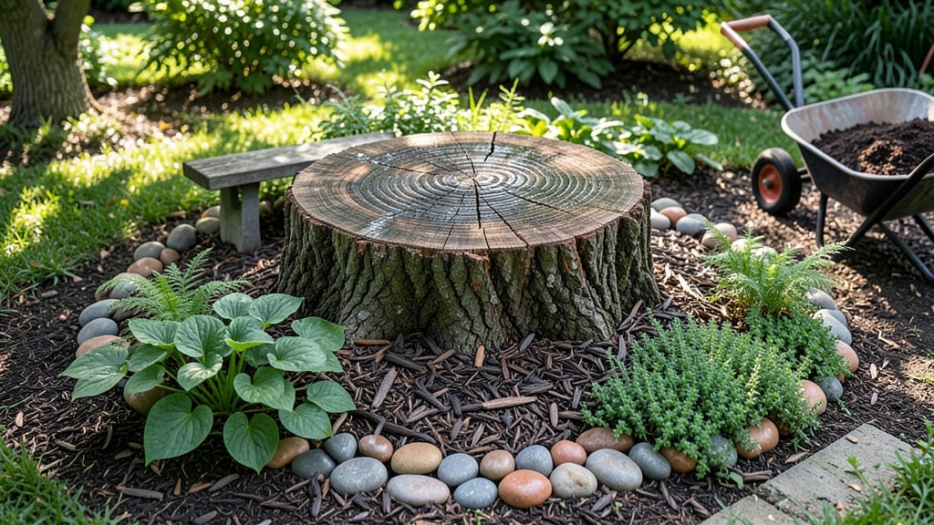 Disguise Tree Stump: Bold Landscape Illusion in Minutes