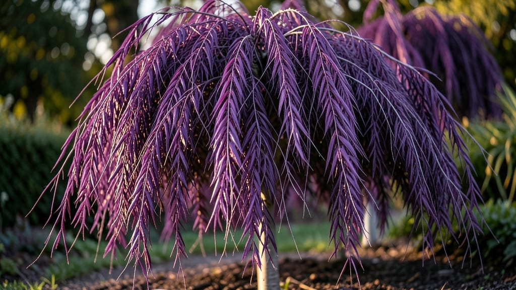 Purple Weeping Smoketree for Dramatic Foliage