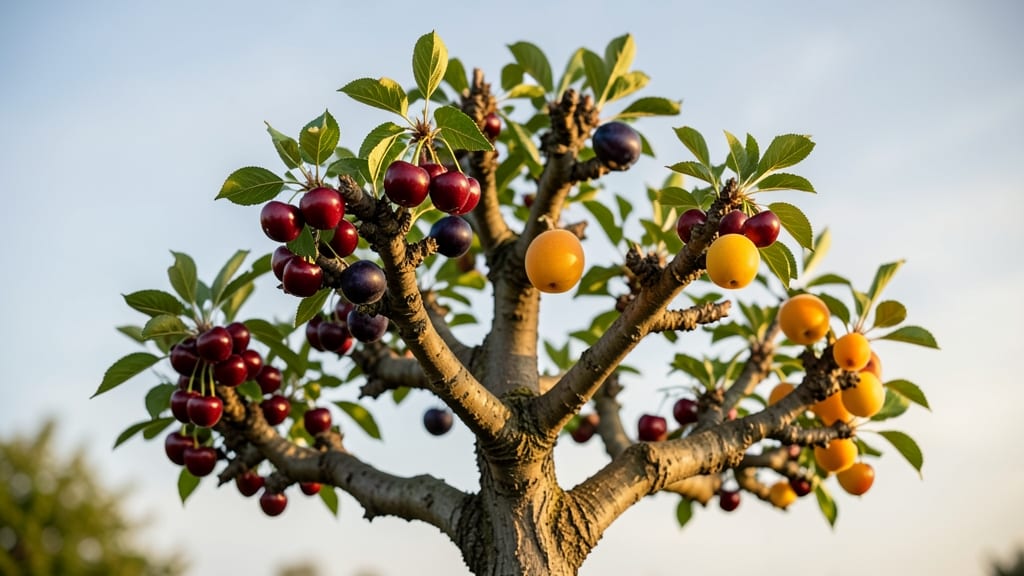 Dwarf Multigraft Cherry-Plum-Apricot Tree