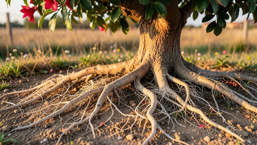 Pomegranate Tree Roots: Strategic Trimming for Stronger Growth