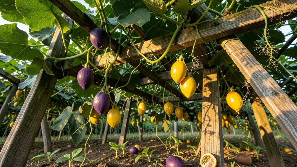 Passionfruit-Vine Combination (Passiflora edulis)