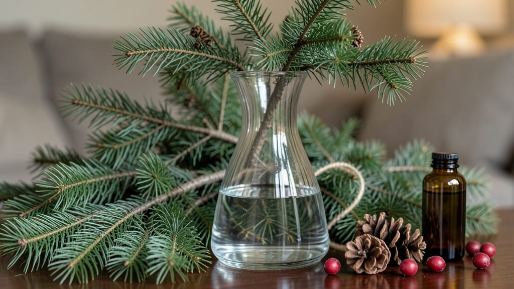 Christmas Tree Branches in Vase: Effortless Winter Elegance for Any Room