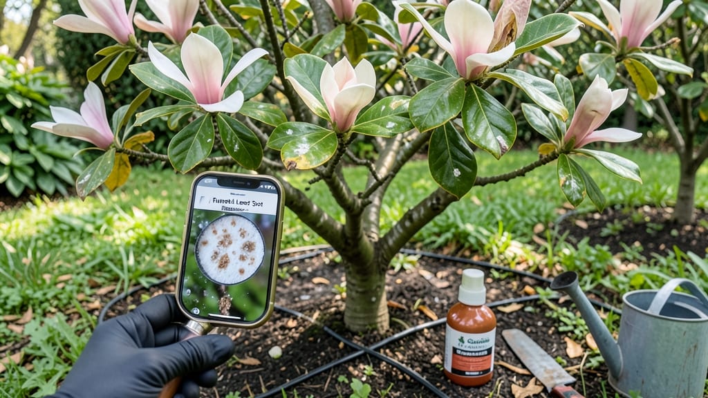 Magnolia Tree White Spots on Leaves: Fungal Blight Identification and Cure Guide