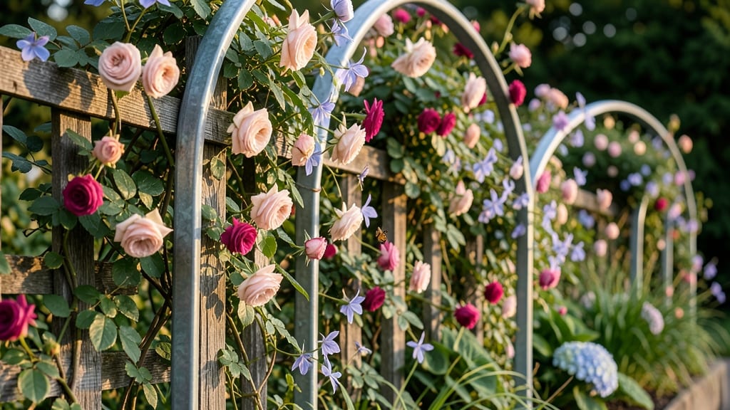 Flowering Vine Berm Trellis